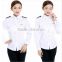 China Wholesales Short Sleeve White Airport Lady Aviator Shirts