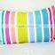 China Wholesale Home Decor Rainbow Striped Pillow Cover