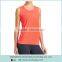 OEM Plain Color Dry Fit Sport Mesh Fabric Singlet/vest for Ladies