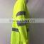 100%polyester hi vis rib collar long sleeve wicking high visibility t-shirt