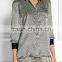 2017 Newest arrive all over printed 100% silk comfortable sleep wear