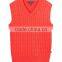 England style V neck sweater vest unifrom sleeveless sweater