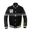 Bomber Silk Quilted Wool Body Leather Sleeves cheap Wholesale Black Baseball Jacket Custom Varsity Jackets Australia Canda