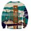 Guangzhou Latest Design Autumn 100% Polyester Fashion Jersey Long Sleeve Without Hood Sweatshirt For Print