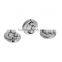 Zinc Based Alloy Spacer Beads Round Antique Silver Star Moon