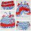 2015 NEW FASHION kids swing top bloomer set wholesale boutique baby girls 4th of july cotton bloomer clothing sets