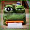 Creative sad frog pumping carton soft plush cartoon tissue box