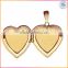 personalized engraving gold heart Shaped locket pendant necklace