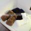 SJ065 New Arrival Soft Rex Rabbit Knit Fur Mittens