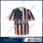 American flag button down baseball shirt jersey
