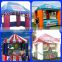 Portable inflatable ticket booth tent for advertisement