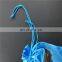 Shiny satin blue cloth bag for sunglass packed with PP rope