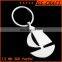 Customized painted metal keychain with ring in any shape and color made by GS craft
