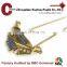 Custom beautiful sword and letter pendant alloy gold plated charm pendant