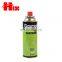 camping gas stove China korea MSDS Gas butane refill 190g 220g 250g refill gas cartridge