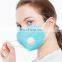 With Expiratory Valve Blue Fashion Face Mask with Design