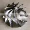 GTA4718 763739-0001 87.80/117.57mm 11+0 Blades High Performance Turbo Aluminum 2618/milling/billet Compressor Wheel