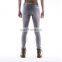 DiZNEW high quality broken skinny grey denim jeans men