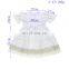 Wholesale Pure White Icing Tunic Dress For Girl Princess Girl Tailor Dress