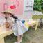 2020 Summer New Kids Girls Dress Children Big Bow Backless Rainbow Clothes Dress