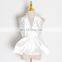 Elegant Bowknot Chiffon Halter V Neck Sleeveless Slim Sexy Party Shirt For Women