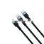 3 in 1 braided wire  strong and durable for  iPhone micro type-c  usb  cable