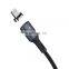 Remax RC-156 Embedded strong magnetic 3A 3 in 1 magnetic charging data cable nylon braided usb cable