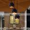 Popular Design Black White Square Hanging Lights Led Modern Fancy Pendant Light