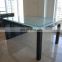 Factory price wholesale customized large size tempered/toughened glass table top