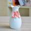 Modern Simple European Hand Made Small White Ceramic Flower Vase For Showroom Decor