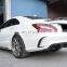 Вентиляционные решетки на задний бампер из углепластика W218 для Mercedes Benz CLS400, CLS500, CLS550, CLS63 AMG 2015 - 2017 годов