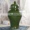 Green Color Glazed HIGH Temperature Fired China Ceramic Porcelain Temple Jars Ginger Jars