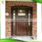 Wood framed new style wooden front solid core exterior contemporary entry gate design modern main double glass doors