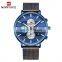 NAVIFORCE NF9169 Unique Design Original Japan Quartz Brand Watch Camouflage Stainless Steel Men Wrist Watches
