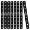 Straight Brackets Black Mending Plate Metal Brackets for Brace Heavy Duty Joining Plates Straight Brace
