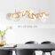 Modern Style LED Pendant Light Luxury Simple Creative Bedroom Dining Room Glass Chandelier For Indoor