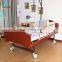 CE ISO Approved Wooden One Crank Back Rest Manual Elderly Multifunction Medical Nursing Bed with Toilet & Lifting Pole