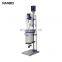 High pressure chemical lab size mixing double layer glass reactor bioreactor
