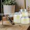 Wholesale luxury glass jar scented candle 100% pure soy wax candles European home decoration custom scented candle