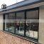 Living room hurriicane impact clear glass aluminum sash aluminum sliding window with mosquito net
