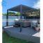 Bioclimatic adjustable louvers aluminum motorized rain proof pergolas aluminum pergola
