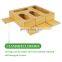 Bamboo Sandwich Bag Organizer Compatible Ziplock Bag Storage Organizer Boxs for Kitchen Drawer with removable lid