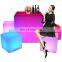 magic cubes /Rectangular Led Bar Stools Mobile Light Bench Illuminated Cube Seats Night Club Furniture