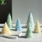 DIY 3D Christmas Decorative Tools Pine Cone Tree hand custom big food grade silicone candle molds for candles