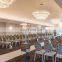 Wedding hall large crystal LED chandelier round pendant light for banquet