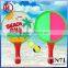 2015 hot sale beach games beach paddle / hook and loop throw and catch ball set