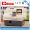 China cnc metal processing machine CKX36L slant bed design 5" hydraulic chuck gang tool linear guideway small lathe machine