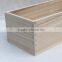 2016 China supply high quaility big size paulownia wooden food or small thing storage box without lid of 2 set