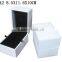 Luxury White PU Leather Wooden Perfume Gift packaging Box Velvet W943