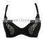 black sequin decorated ladies bra,women sexy seamless mature bra